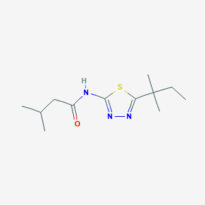 3-methyl-N-[5-(2-methylbutan-2-yl)-1,3,4-thiadiazol-2-yl]butanamide