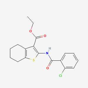 Ethyl 2-[(2-chlorobenzoyl)amino]-4,5,6,7-tetrahydro-1-benzothiophene-3-carboxylate