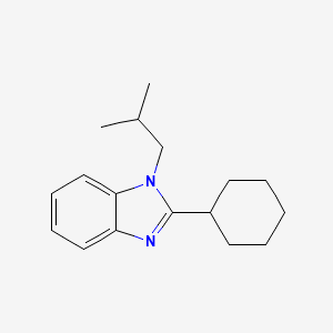 molecular formula C17H24N2 B11119780 2-cyclohexyl-1-(2-methylpropyl)-1H-benzimidazole 