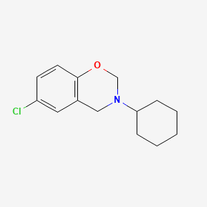 6-Chloro-3-cyclohexyl-3,4-dihydro-2H-1,3-benzoxazine