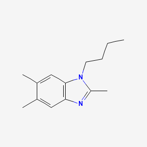 molecular formula C14H20N2 B11119820 1-butyl-2,5,6-trimethyl-1H-benzimidazole 