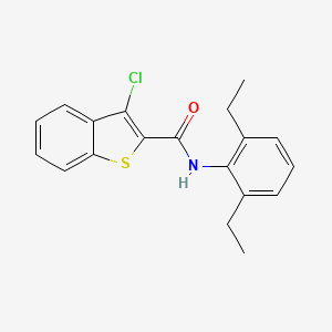 molecular formula C19H18ClNOS B11119842 3-chloro-N-(2,6-diethylphenyl)-1-benzothiophene-2-carboxamide 