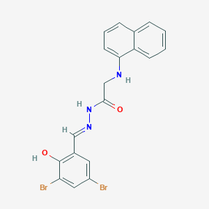 N'-[(E)-(3,5-Dibromo-2-hydroxyphenyl)methylidene]-2-[(naphthalen-1-YL)amino]acetohydrazide