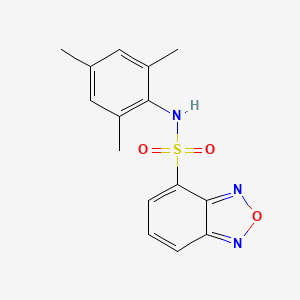 molecular formula C15H15N3O3S B11119908 N-(2,4,6-trimethylphenyl)-2,1,3-benzoxadiazole-4-sulfonamide 