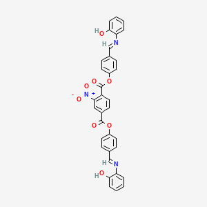 bis(4-{(E)-[(2-hydroxyphenyl)imino]methyl}phenyl) 2-nitrobenzene-1,4-dicarboxylate