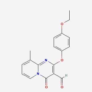 2-(4-ethoxyphenoxy)-9-methyl-4-oxo-4H-pyrido[1,2-a]pyrimidine-3-carbaldehyde