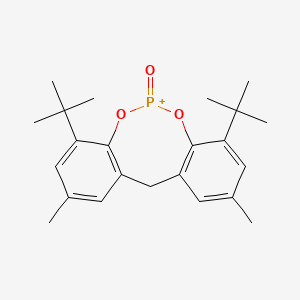 molecular formula C23H30O3P+ B11119926 1,9-ditert-butyl-3,7-dimethyl-5H-benzo[d][1,3,2]benzodioxaphosphocine 11-oxide CAS No. 124456-30-0