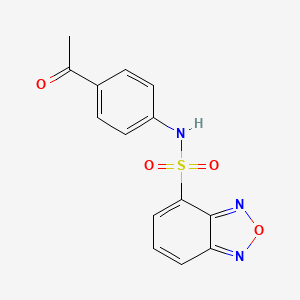 N-(4-acetylphenyl)-2,1,3-benzoxadiazole-4-sulfonamide