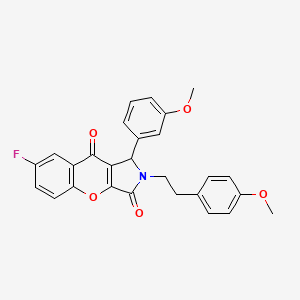 7-Fluoro-1-(3-methoxyphenyl)-2-[2-(4-methoxyphenyl)ethyl]-1,2-dihydrochromeno[2,3-c]pyrrole-3,9-dione