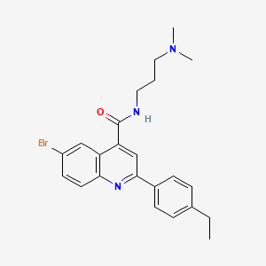 6-bromo-N-[3-(dimethylamino)propyl]-2-(4-ethylphenyl)quinoline-4-carboxamide