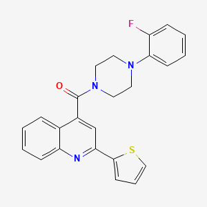 molecular formula C24H20FN3OS B11120061 [4-(2-Fluorophenyl)piperazin-1-yl][2-(thiophen-2-yl)quinolin-4-yl]methanone 