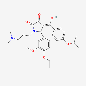 1-[3-(dimethylamino)propyl]-5-(4-ethoxy-3-methoxyphenyl)-3-hydroxy-4-{[4-(propan-2-yloxy)phenyl]carbonyl}-1,5-dihydro-2H-pyrrol-2-one