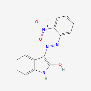 3-[2-(2-Nitrophenyl)hydrazinyl]indol-2-one