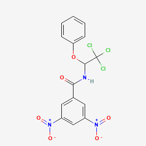 3,5-dinitro-N-(2,2,2-trichloro-1-phenoxyethyl)benzamide