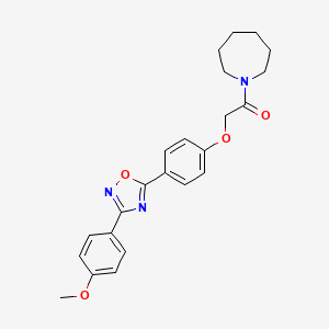 1-(Azepan-1-yl)-2-{4-[3-(4-methoxyphenyl)-1,2,4-oxadiazol-5-yl]phenoxy}ethanone