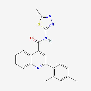 2-(2,4-dimethylphenyl)-N-(5-methyl-1,3,4-thiadiazol-2-yl)quinoline-4-carboxamide