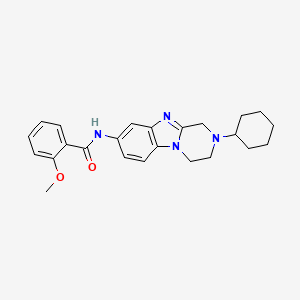 N-(2-cyclohexyl-1,2,3,4-tetrahydropyrazino[1,2-a]benzimidazol-8-yl)-2-methoxybenzamide