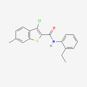 3-chloro-N-(2-ethylphenyl)-6-methyl-1-benzothiophene-2-carboxamide