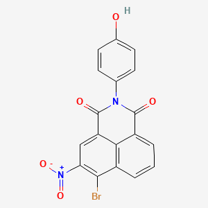 6-bromo-2-(4-hydroxyphenyl)-5-nitro-1H-benzo[de]isoquinoline-1,3(2H)-dione