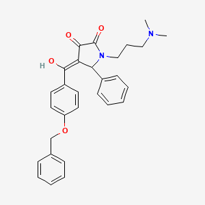 4-{[4-(benzyloxy)phenyl]carbonyl}-1-[3-(dimethylamino)propyl]-3-hydroxy-5-phenyl-1,5-dihydro-2H-pyrrol-2-one