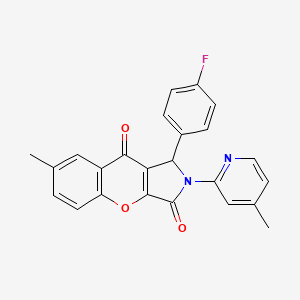 1-(4-Fluorophenyl)-7-methyl-2-(4-methylpyridin-2-yl)-1,2-dihydrochromeno[2,3-c]pyrrole-3,9-dione