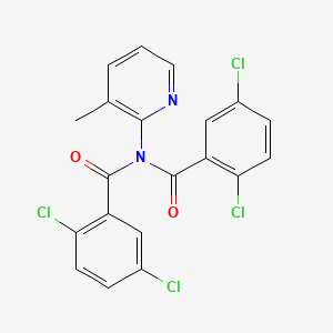 2,5-dichloro-N-(2,5-dichlorobenzoyl)-N-(3-methylpyridin-2-yl)benzamide