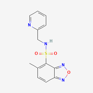 5-methyl-N-(pyridin-2-ylmethyl)-2,1,3-benzoxadiazole-4-sulfonamide