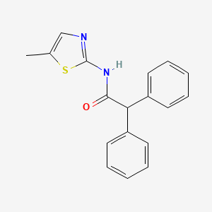 N-(5-methyl-1,3-thiazol-2-yl)-2,2-diphenylacetamide