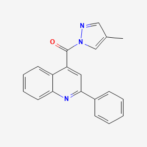 (4-methyl-1H-pyrazol-1-yl)(2-phenylquinolin-4-yl)methanone