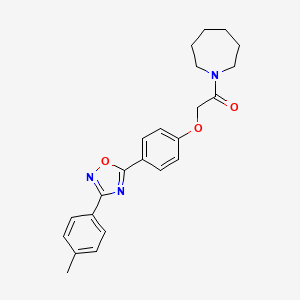 1-(Azepan-1-yl)-2-{4-[3-(4-methylphenyl)-1,2,4-oxadiazol-5-yl]phenoxy}ethanone