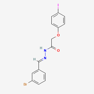 molecular formula C15H12BrIN2O2 B11120553 N'-[(E)-(3-bromophenyl)methylidene]-2-(4-iodophenoxy)acetohydrazide 