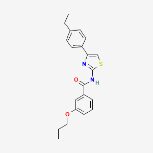 N-[4-(4-ethylphenyl)-1,3-thiazol-2-yl]-3-propoxybenzamide