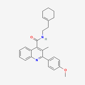 N-[2-(cyclohex-1-en-1-yl)ethyl]-2-(4-methoxyphenyl)-3-methylquinoline-4-carboxamide