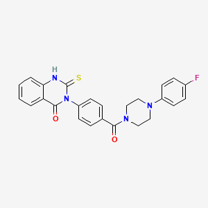 3-[4-[4-(4-fluorophenyl)piperazine-1-carbonyl]phenyl]-2-sulfanylidene-1H-quinazolin-4-one