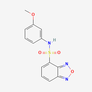 molecular formula C13H11N3O4S B11120643 N-(3-methoxyphenyl)-2,1,3-benzoxadiazole-4-sulfonamide 