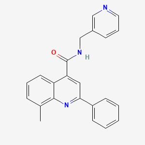 8-methyl-2-phenyl-N-(pyridin-3-ylmethyl)quinoline-4-carboxamide