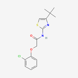 molecular formula C15H17ClN2O2S B11120708 N-(4-tert-butyl-1,3-thiazol-2-yl)-2-(2-chlorophenoxy)acetamide 