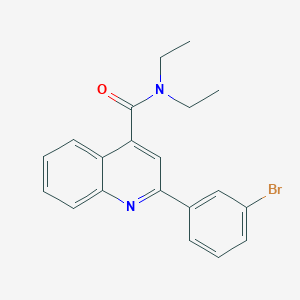 2-(3-bromophenyl)-N,N-diethylquinoline-4-carboxamide