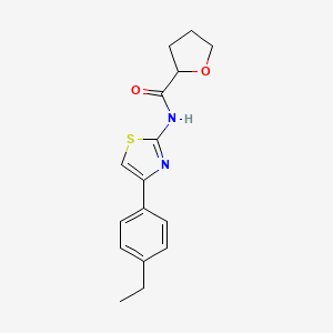 N-[4-(4-ethylphenyl)-1,3-thiazol-2-yl]oxolane-2-carboxamide