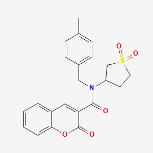 N-(1,1-dioxidotetrahydrothiophen-3-yl)-N-(4-methylbenzyl)-2-oxo-2H-chromene-3-carboxamide