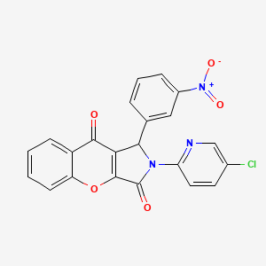 2-(5-Chloropyridin-2-yl)-1-(3-nitrophenyl)-1,2-dihydrochromeno[2,3-c]pyrrole-3,9-dione