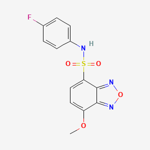 N-(4-fluorophenyl)-7-methoxy-2,1,3-benzoxadiazole-4-sulfonamide