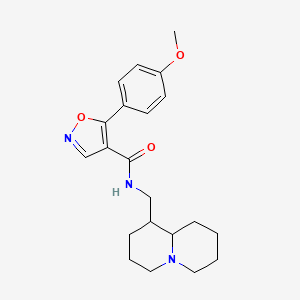 5-(4-methoxyphenyl)-N-(octahydro-2H-quinolizin-1-ylmethyl)-1,2-oxazole-4-carboxamide