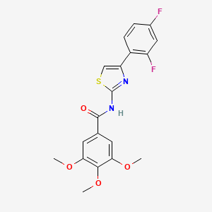 N-[4-(2,4-difluorophenyl)-1,3-thiazol-2-yl]-3,4,5-trimethoxybenzamide