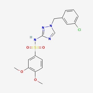 N-[1-(3-chlorobenzyl)-1H-1,2,4-triazol-3-yl]-3,4-dimethoxybenzenesulfonamide