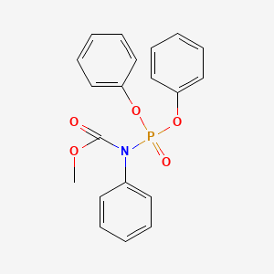 Methyl (diphenoxyphosphoryl)phenylcarbamate