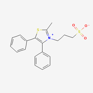 molecular formula C19H19NO3S2 B11120947 3-(2-Methyl-4,5-diphenyl-1,3-thiazol-3-ium-3-yl)propane-1-sulfonate 