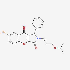 7-Bromo-1-phenyl-2-[3-(propan-2-yloxy)propyl]-1,2-dihydrochromeno[2,3-c]pyrrole-3,9-dione