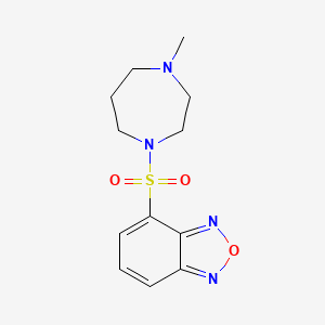 molecular formula C12H16N4O3S B11120986 4-[(4-Methyl-1,4-diazepan-1-yl)sulfonyl]-2,1,3-benzoxadiazole 