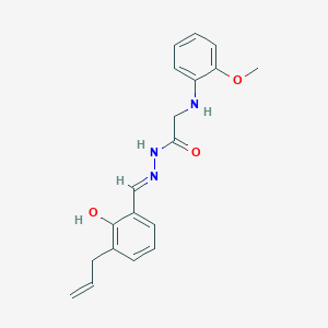 N'-[(1E)-(3-allyl-2-hydroxyphenyl)methylene]-2-[(2-methoxyphenyl)amino]acetohydrazide